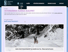 Tablet Screenshot of bullypetklinika.sk